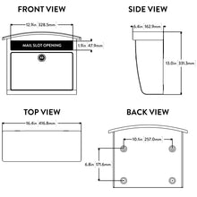 Load image into Gallery viewer, Dal Rae Locking Wall Mount Mailbox White