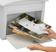 Load image into Gallery viewer, Dal Rae Locking Wall Mount Mailbox White
