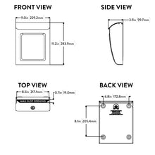 Load image into Gallery viewer, Aspen Locking Wall Mount Mailbox Graphite