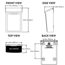 Load image into Gallery viewer, Marina Wall Mount Mailbox Blue