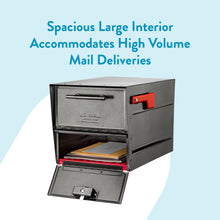 Load image into Gallery viewer, Oasis Eclipse Locking Post Mount Mailbox Pewter