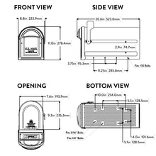 Load image into Gallery viewer, Barrington Post Mount Mailbox Black