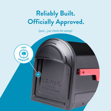 Load image into Gallery viewer, Barrington Post Mount Mailbox Black