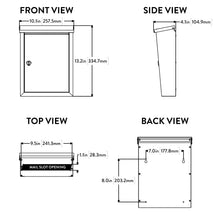 Load image into Gallery viewer, Chelsea Locking Wall Mount Mailbox Rubbed Bronze
