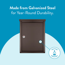 Load image into Gallery viewer, Chelsea Locking Wall Mount Mailbox Rubbed Bronze
