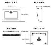 Load image into Gallery viewer, Whitman Locking Wall Mount Mailbox White
