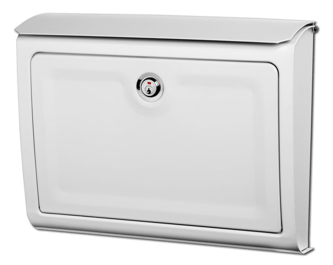 Whitman Locking Wall Mount Mailbox White – ShopAMDirect