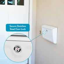 Load image into Gallery viewer, Whitman Locking Wall Mount Mailbox White
