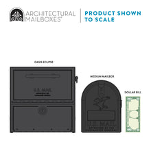 Load image into Gallery viewer, Oasis Eclipse Locking Post Mount Mailbox Pewter
