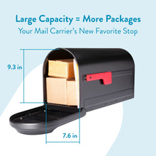 Load image into Gallery viewer, Barrington Post Mount Mailbox Black

