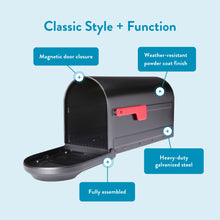 Load image into Gallery viewer, Barrington Post Mount Mailbox Black
