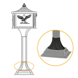 PED Pedestal Series Bottom Post Section