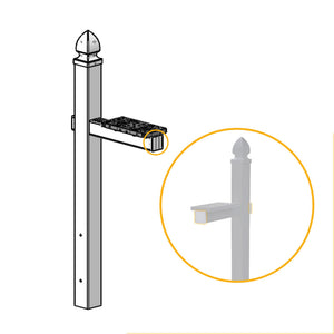 WP Series Whitley End Cap for Support Arm